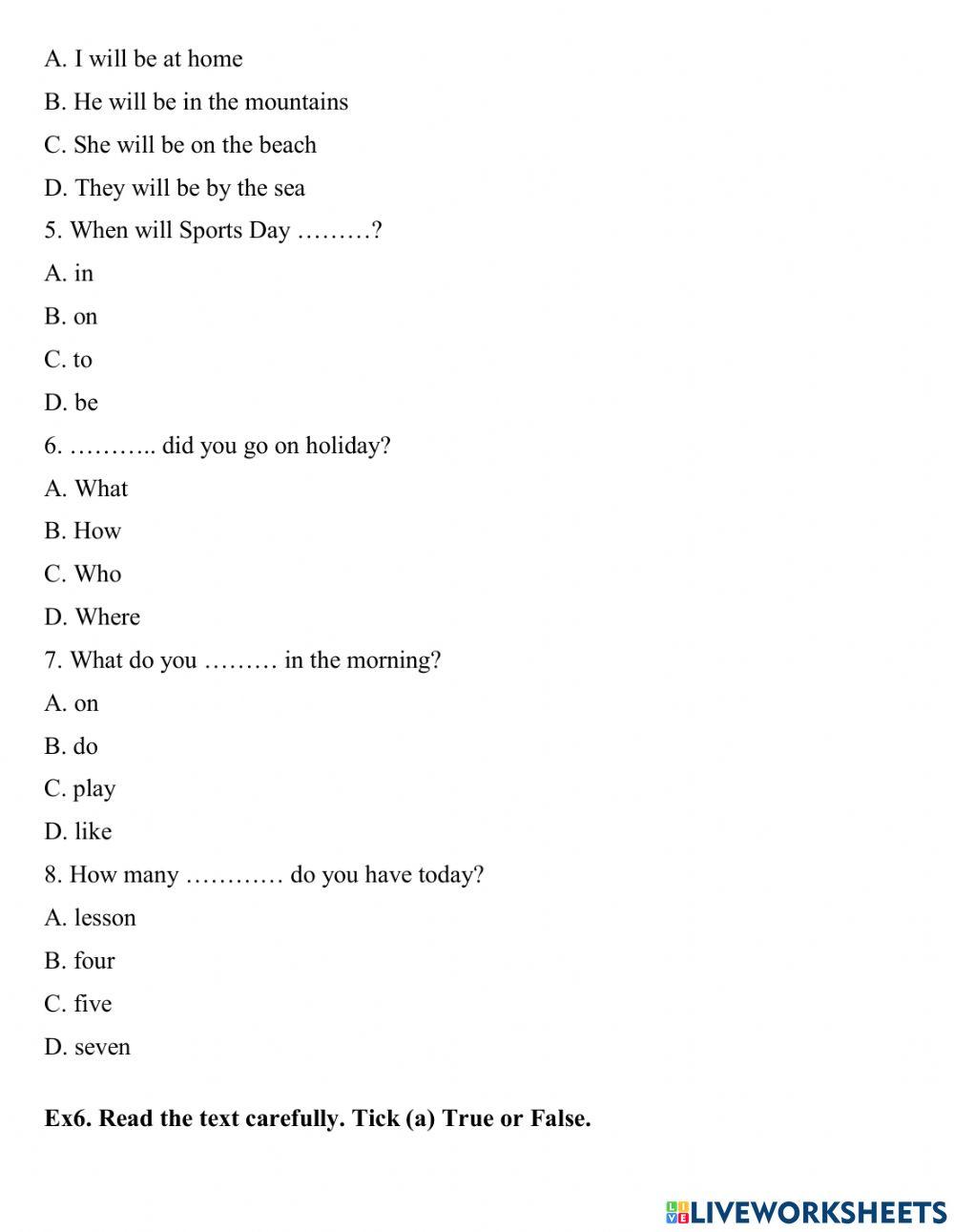 G5 - test on tap so 4