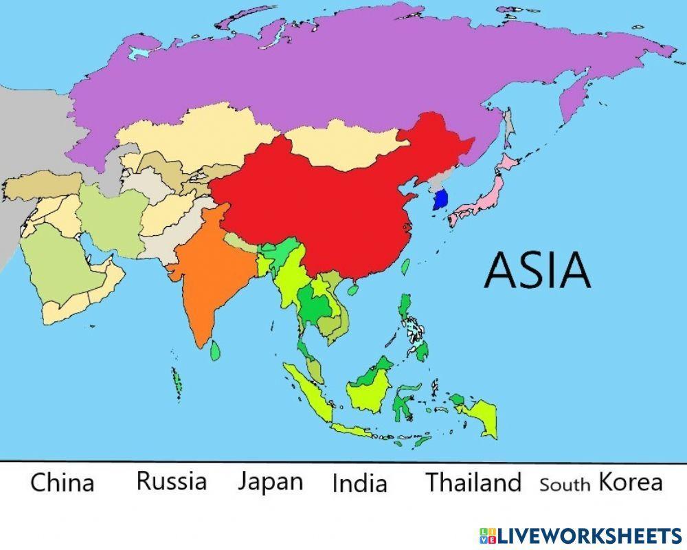 Asia Basic Map