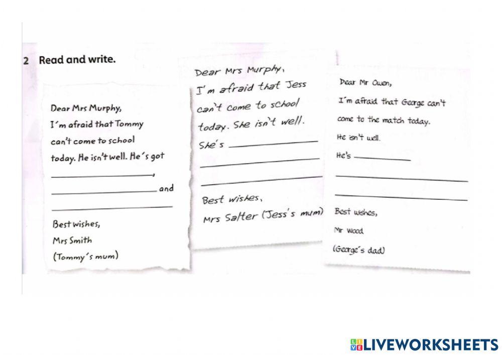 Health problems - apology