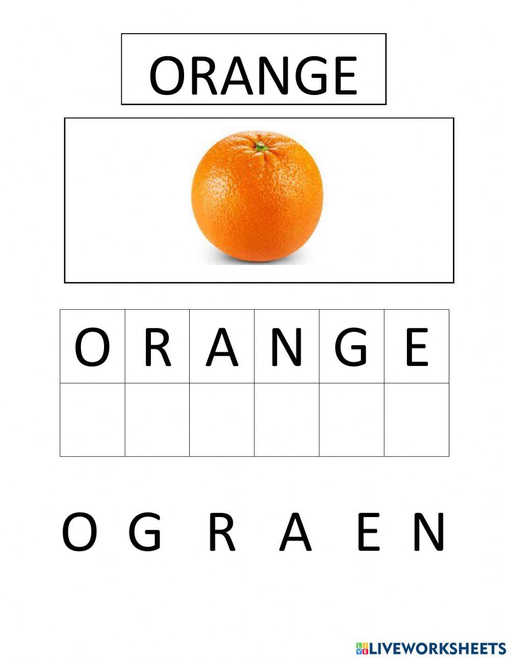 Match the letters of words