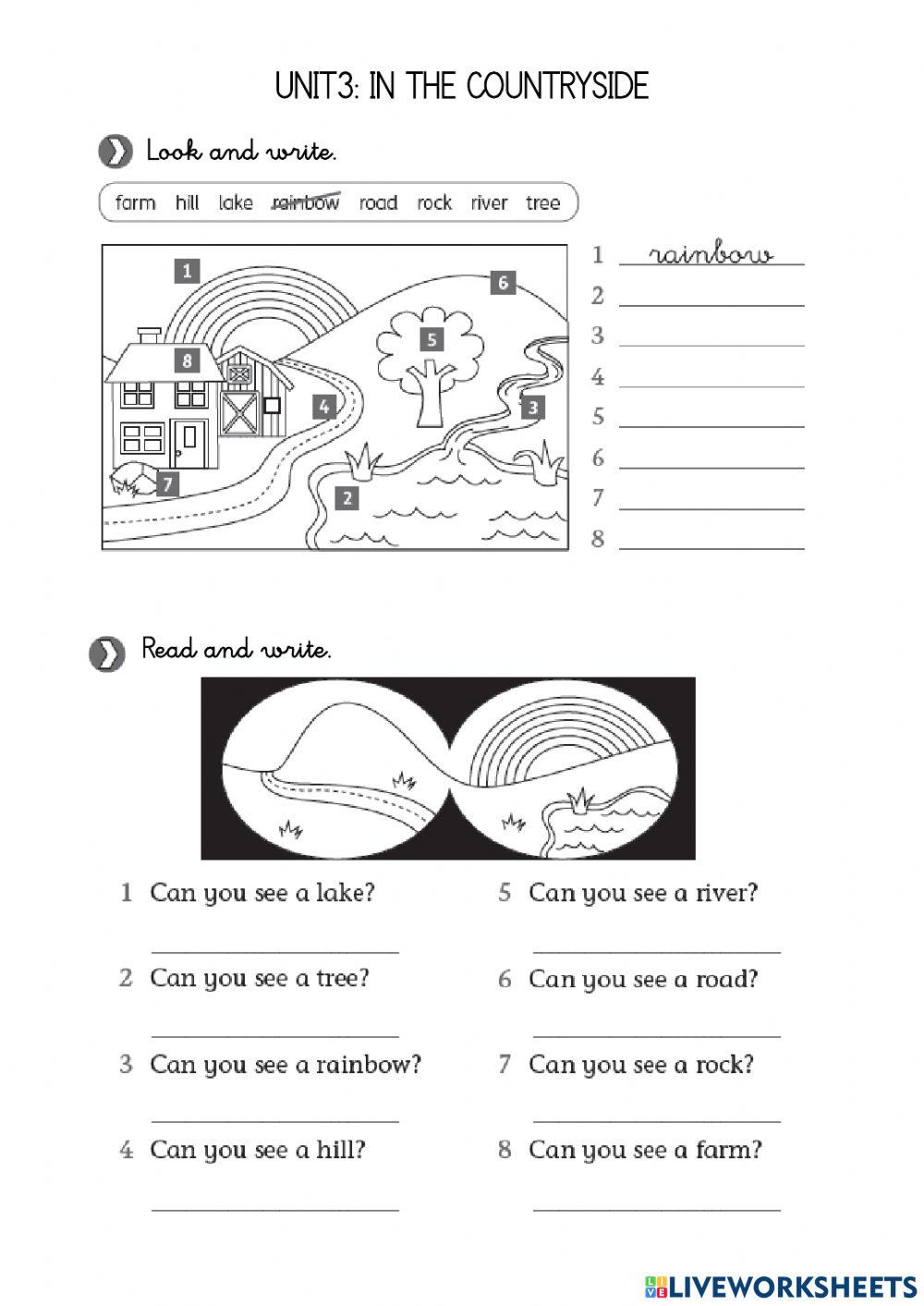 Unit 3 - In the countryside