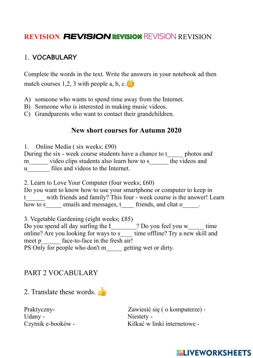 English Class A2+ UNIT 4