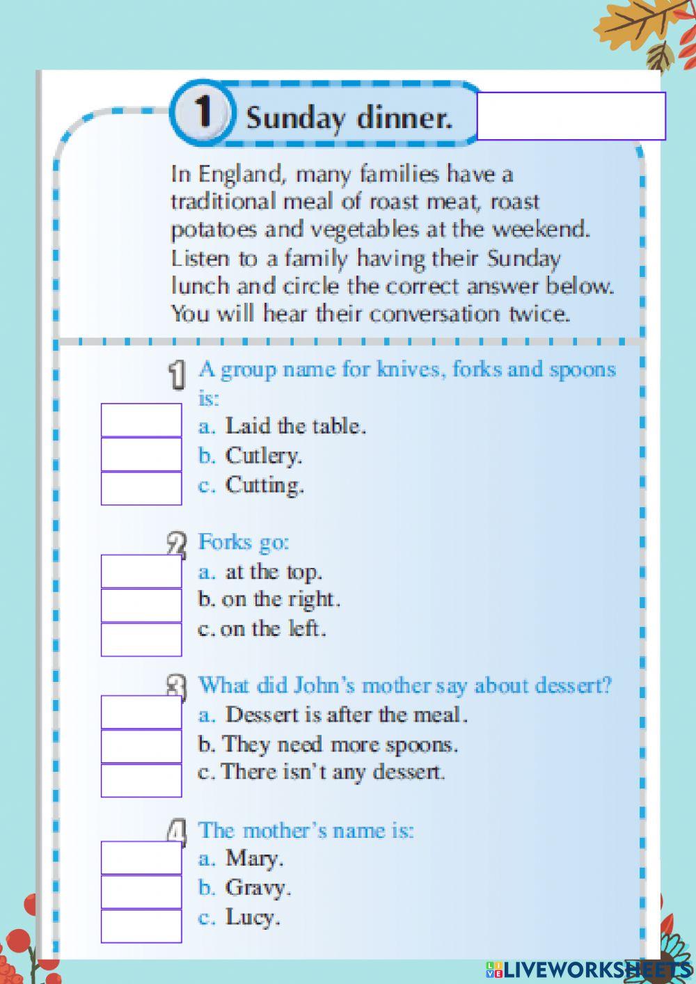 Unit 2 Lesson 10-11 G 8 S S ( Skills Book P 19 )