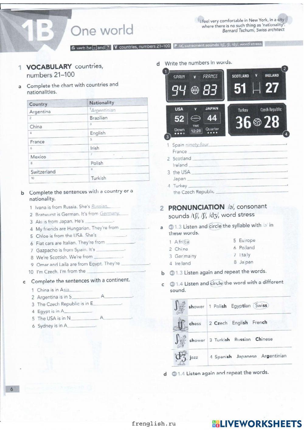 2022 english file elem wkbook unit 1