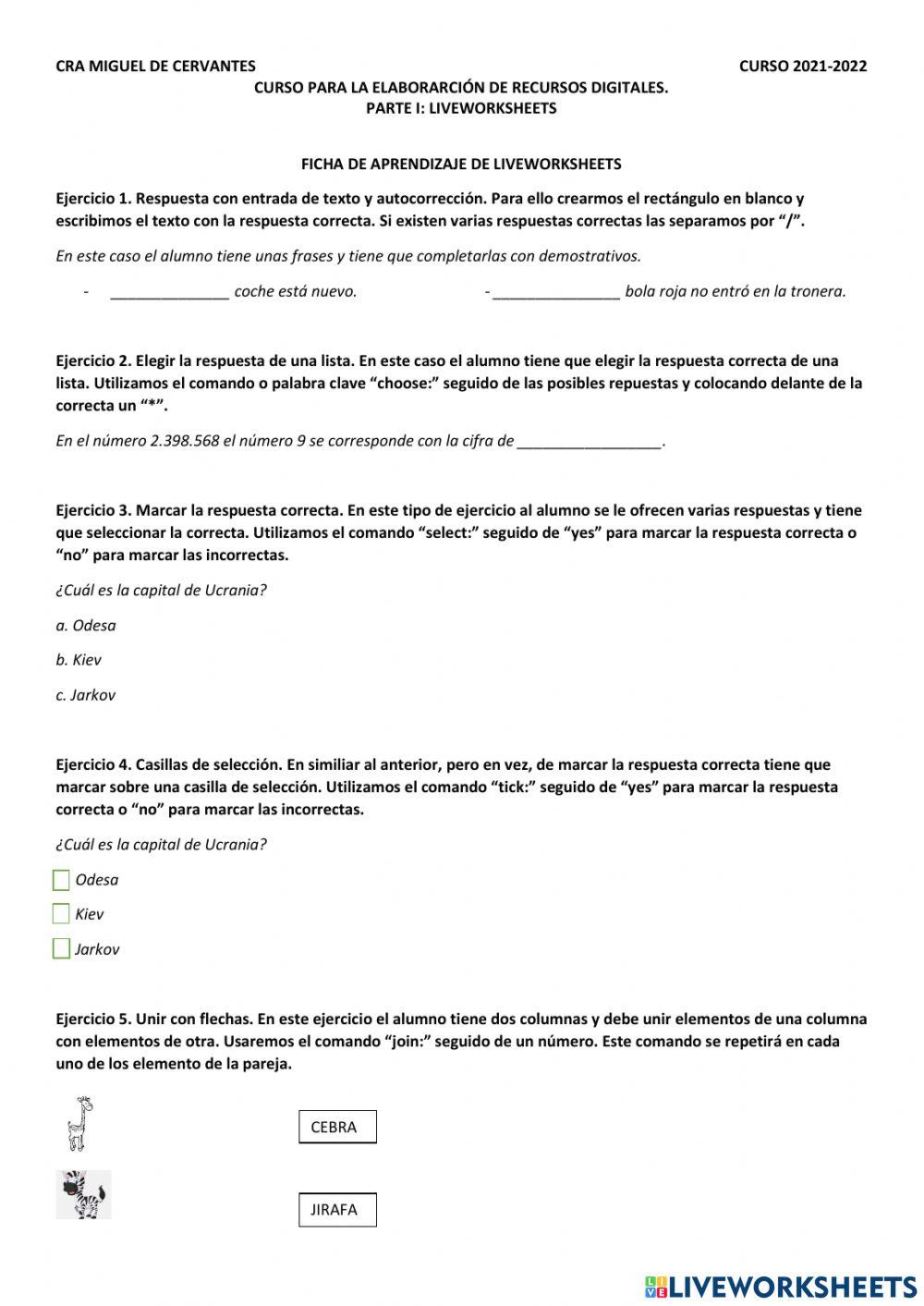 Aprender a usas live