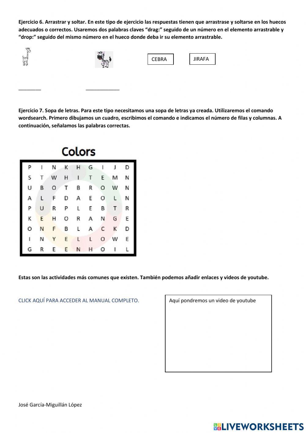 Aprender a usar live