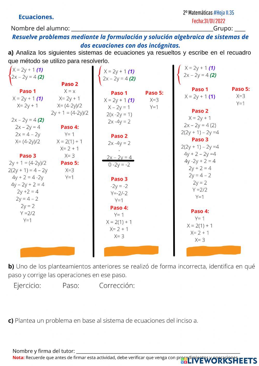 1838761 Sistemas De Ecuaciones 2 2 Jaime G lvez 1838761 Sistemas De Ecuaciones 2 2 Jaime G lvez