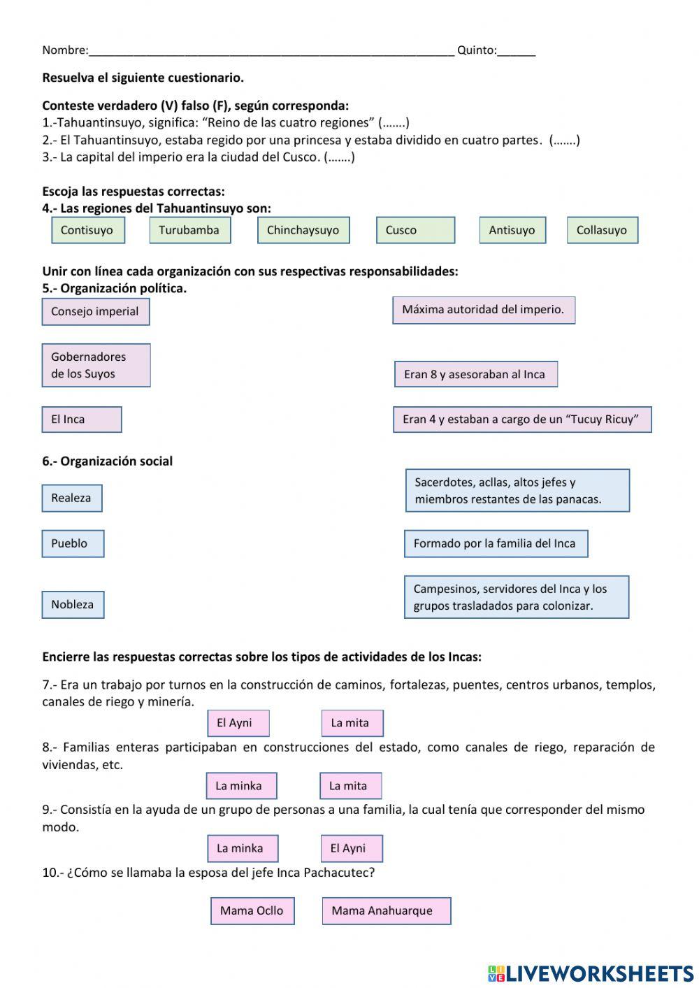 El incario en el actual Ecuador