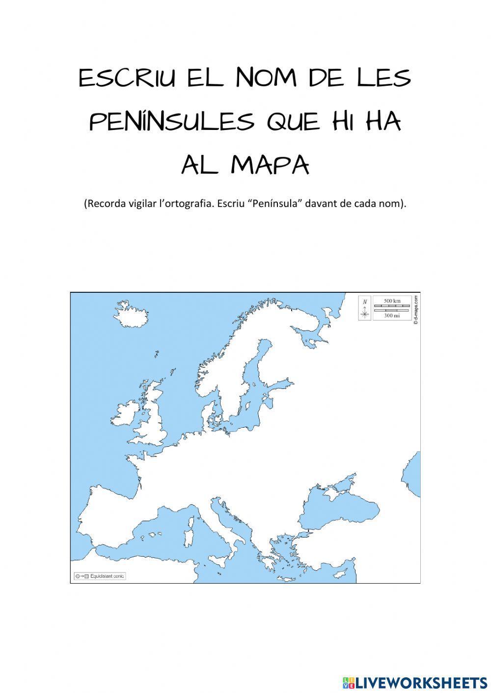 Penínsules d'Europa