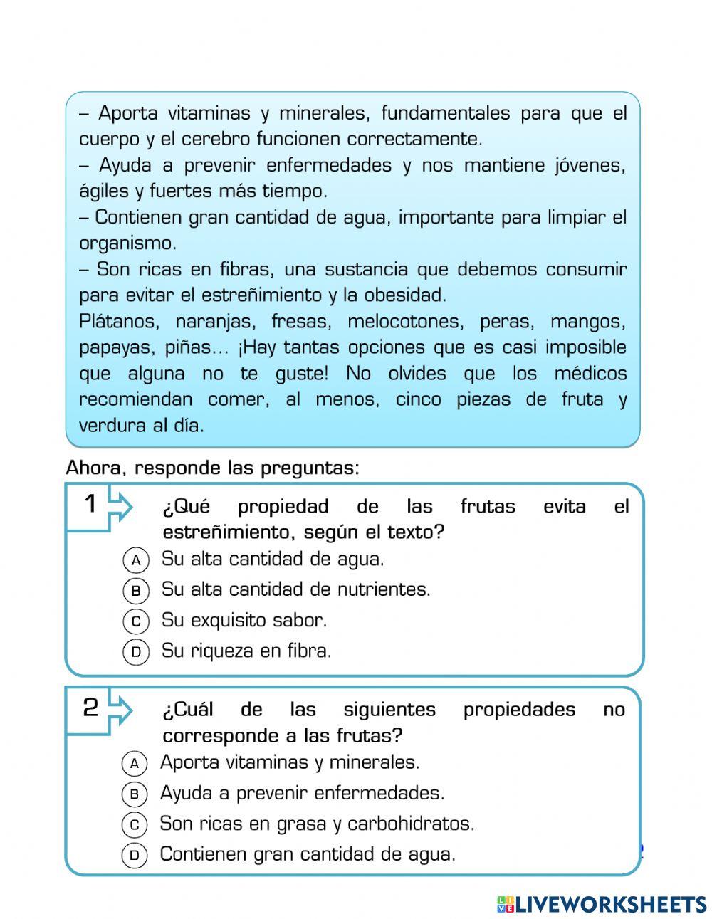 Valoracion 4to de primaria