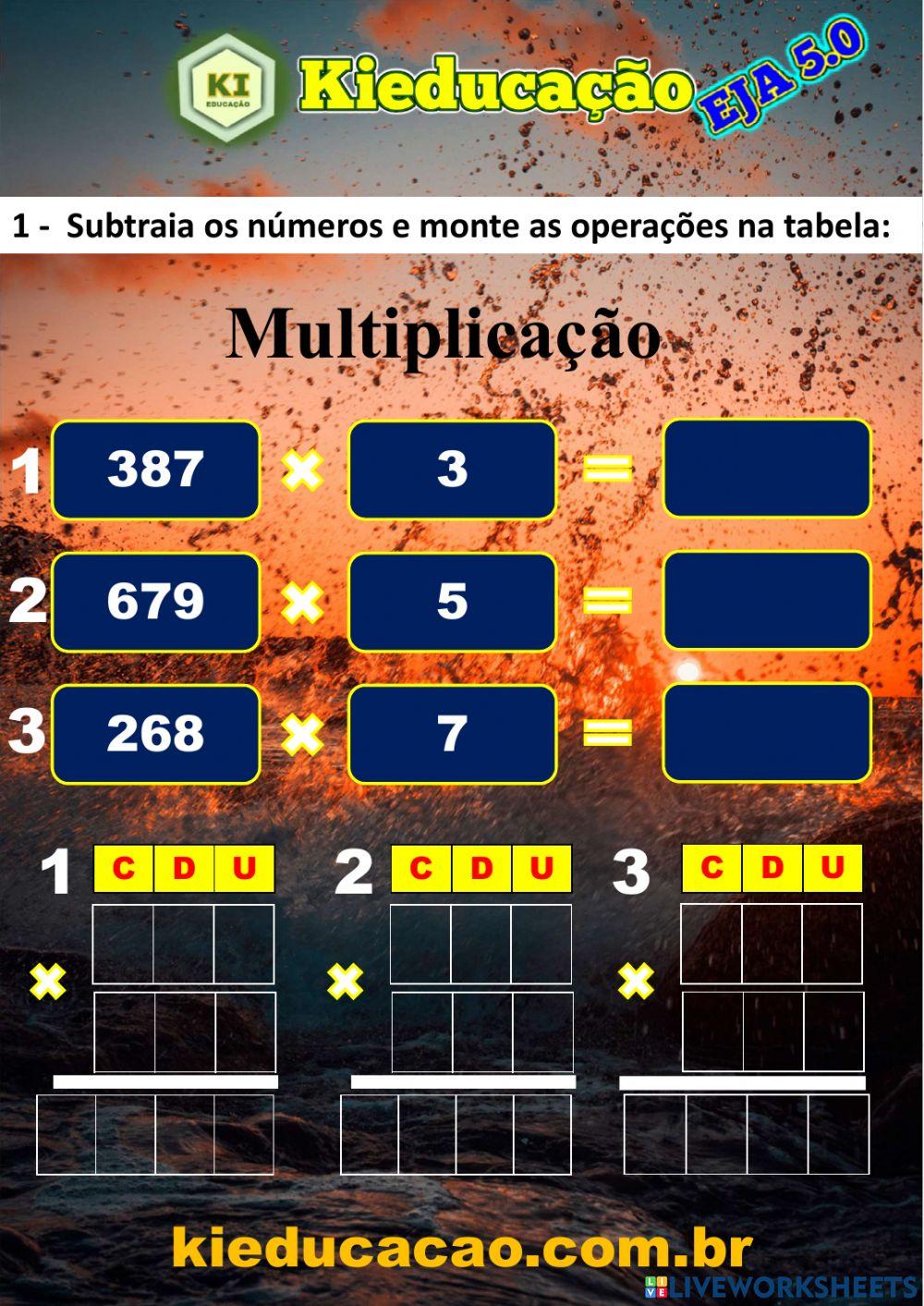 EJA Multiplicação II