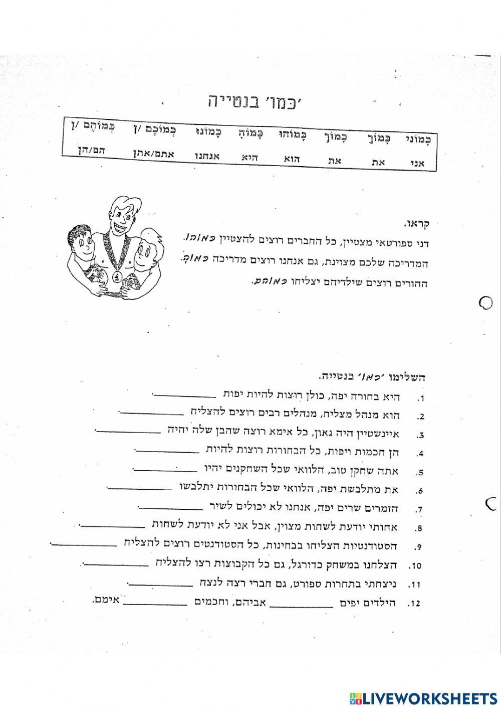 כמו בנטייה כמו בנטייה