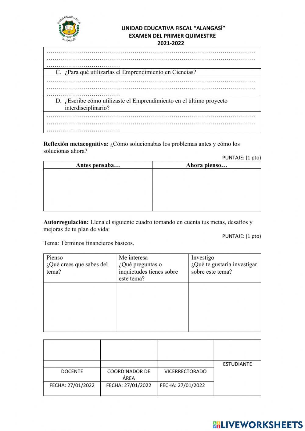 Emprendimiento Primero