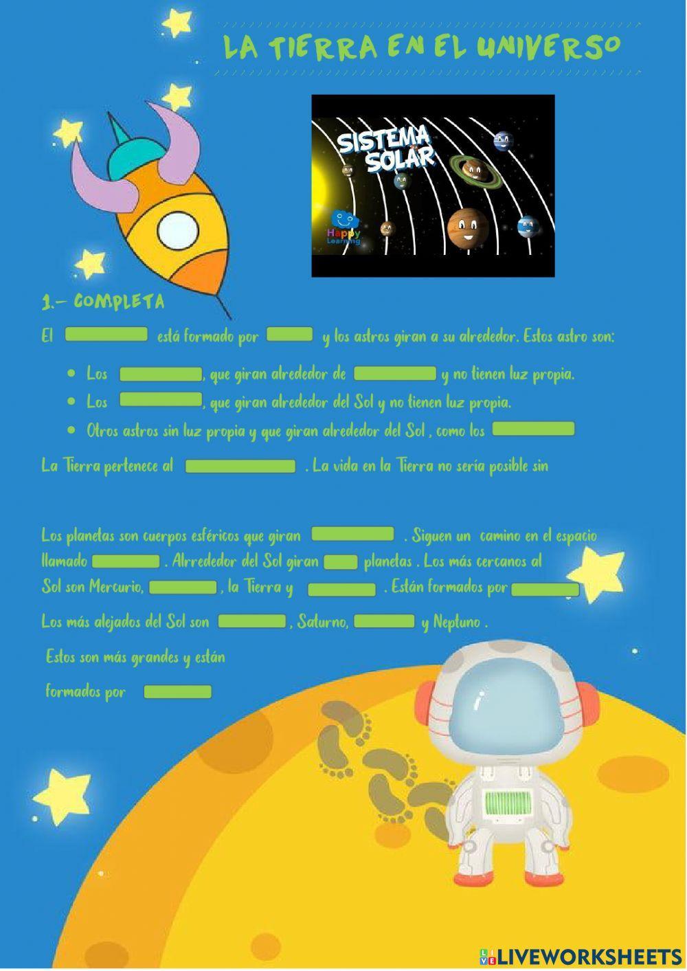 La tierra en el universo