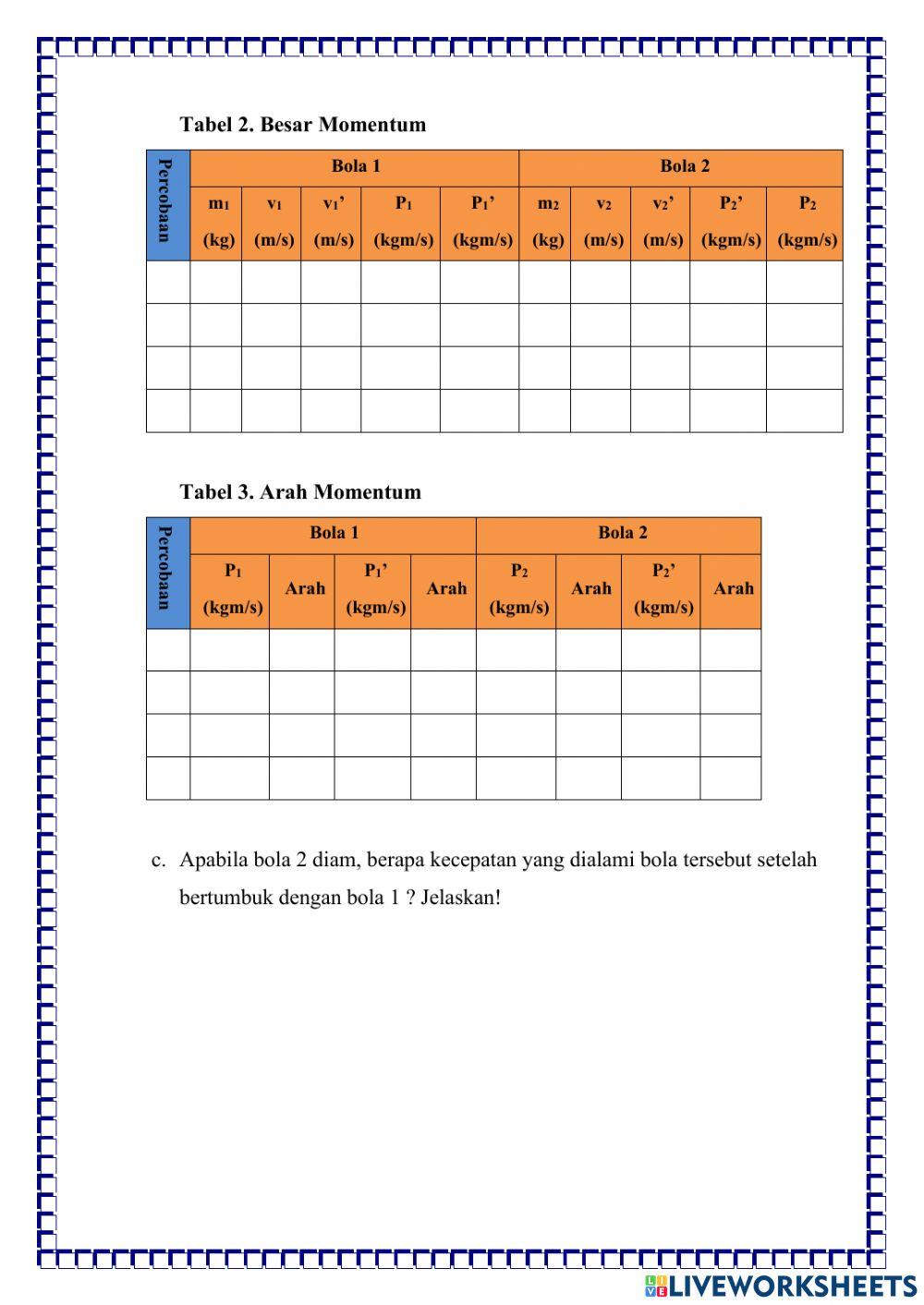 LKPD Momentum Impuls