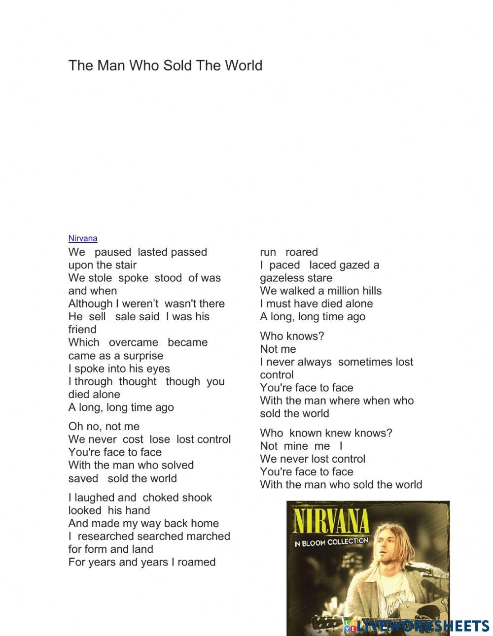 Song  The man who sold the world