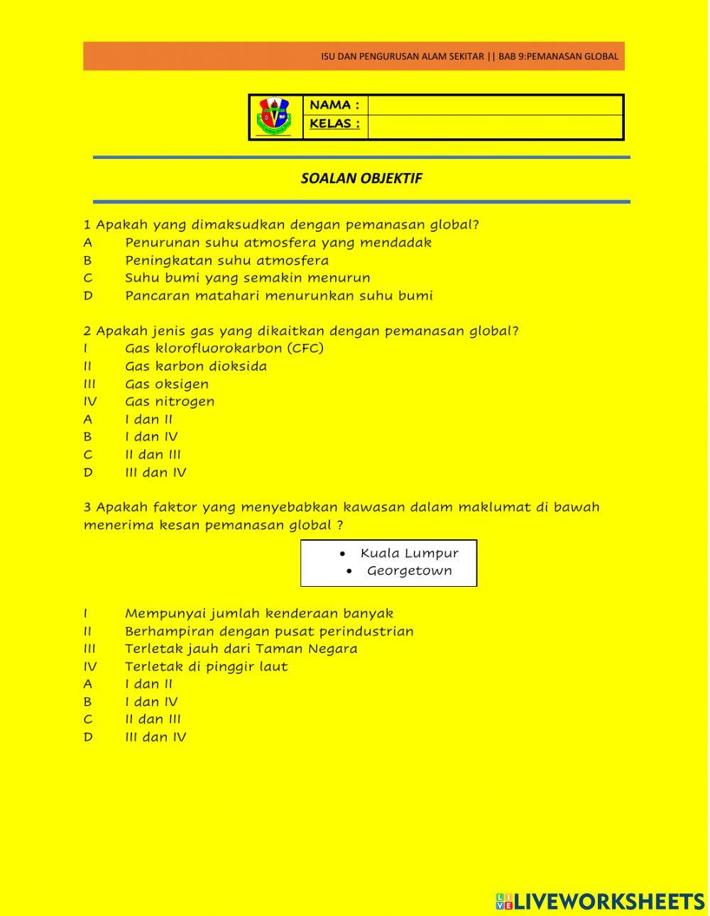 BAB 9 PEMANASAN GLOBAL