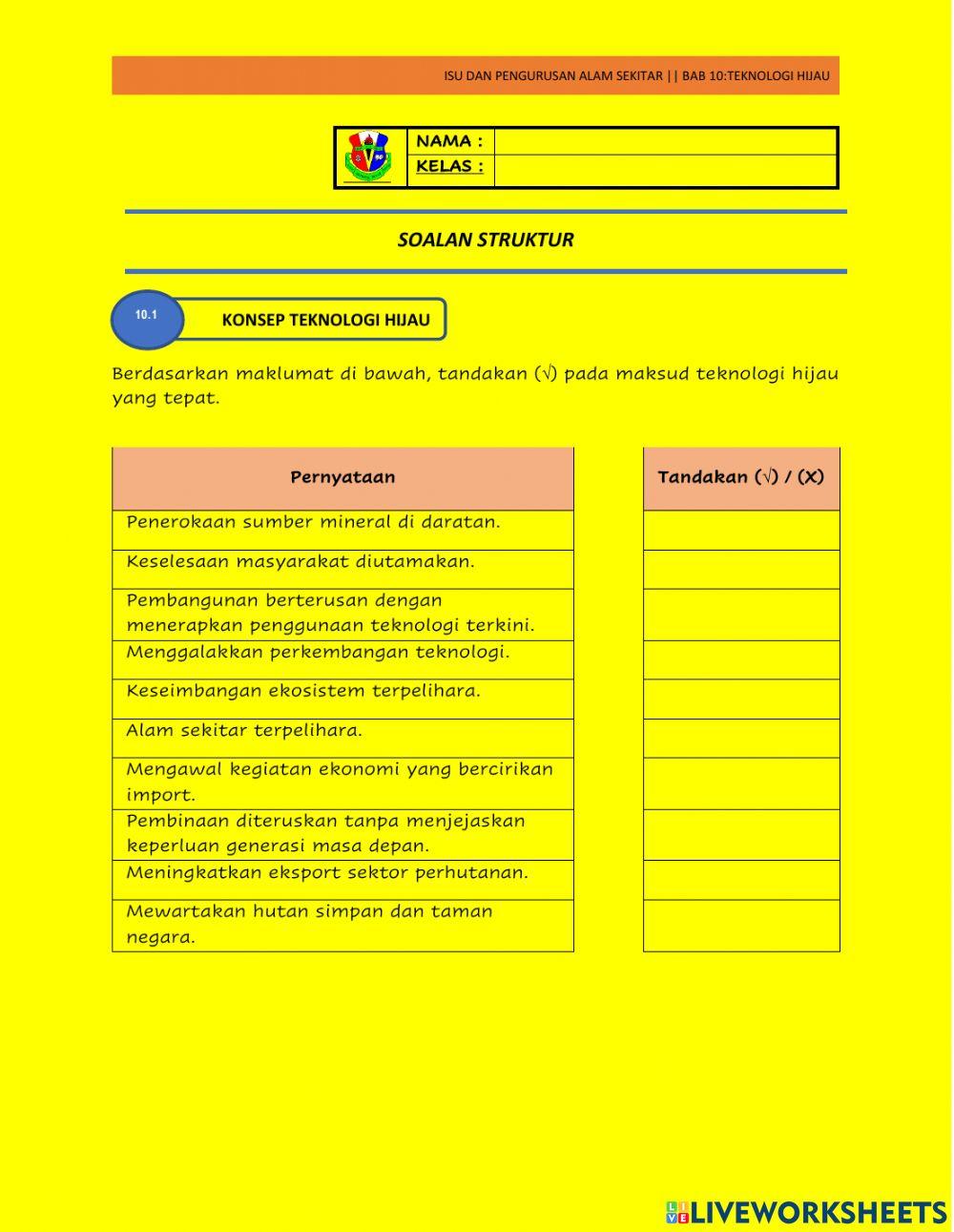 BAB 10 TEKNOLOGI HIJAU