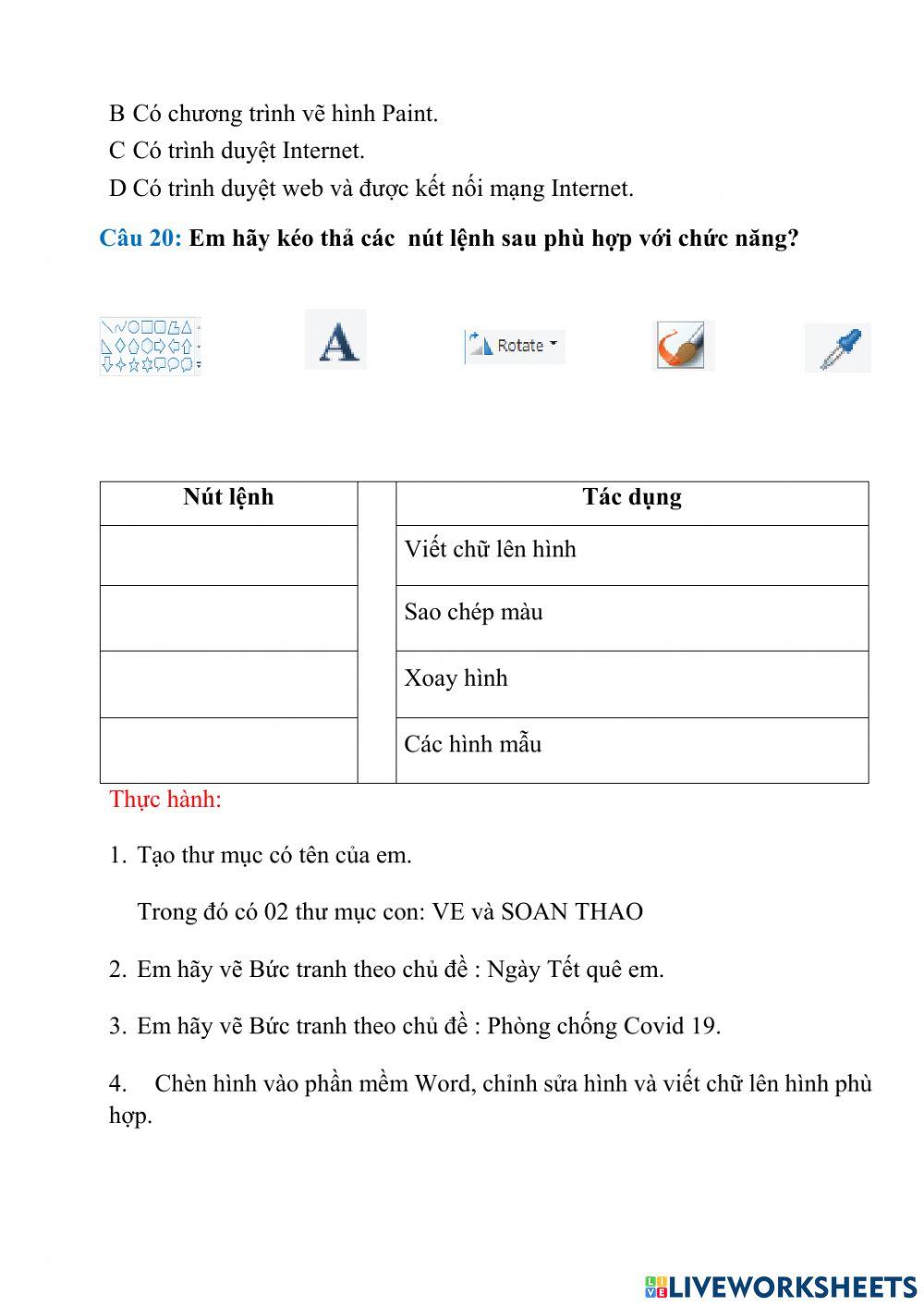 Ôn tâp khối 4 - HK1