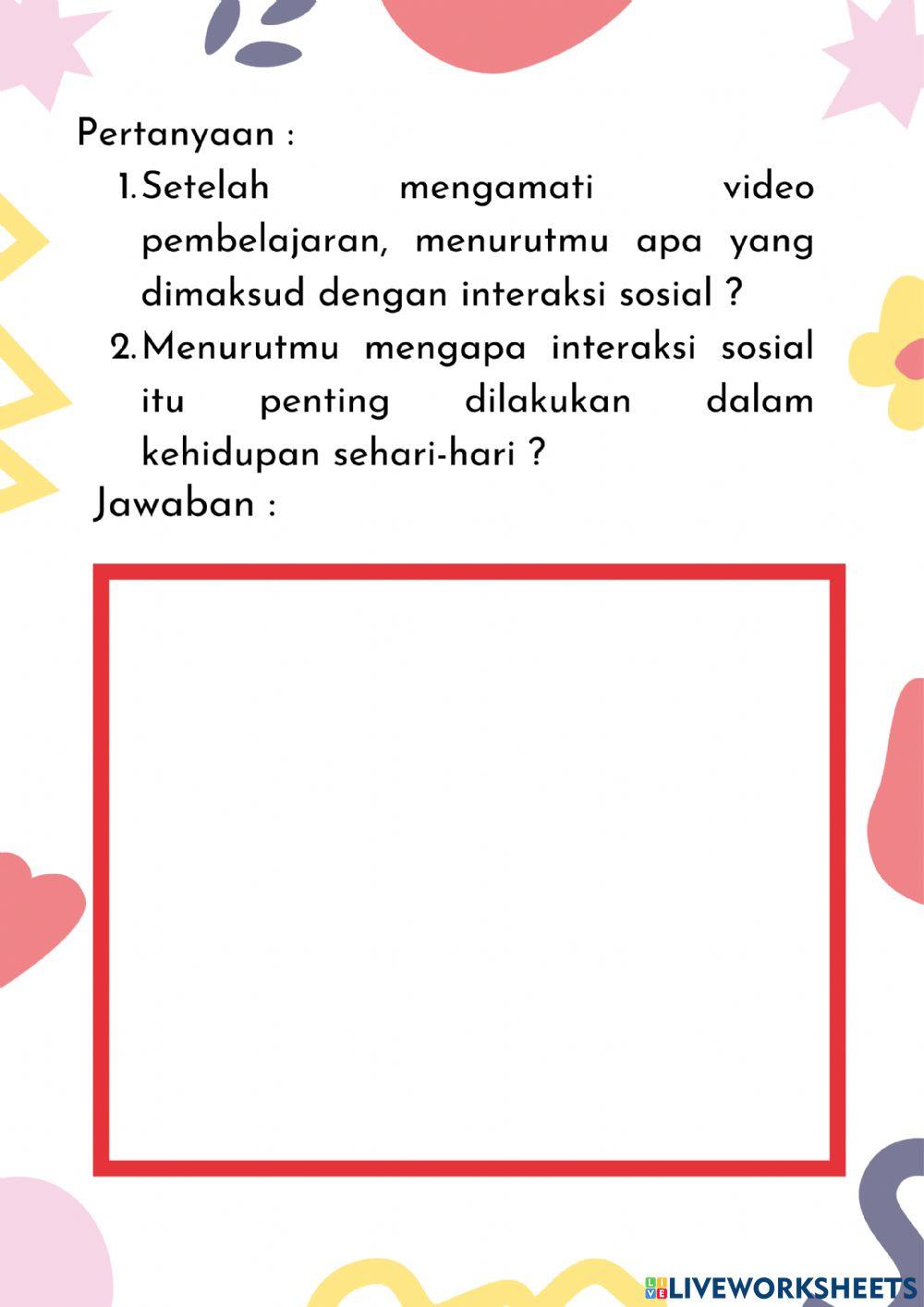 LKPD-Interaksi Manusia dengan Lingkungan