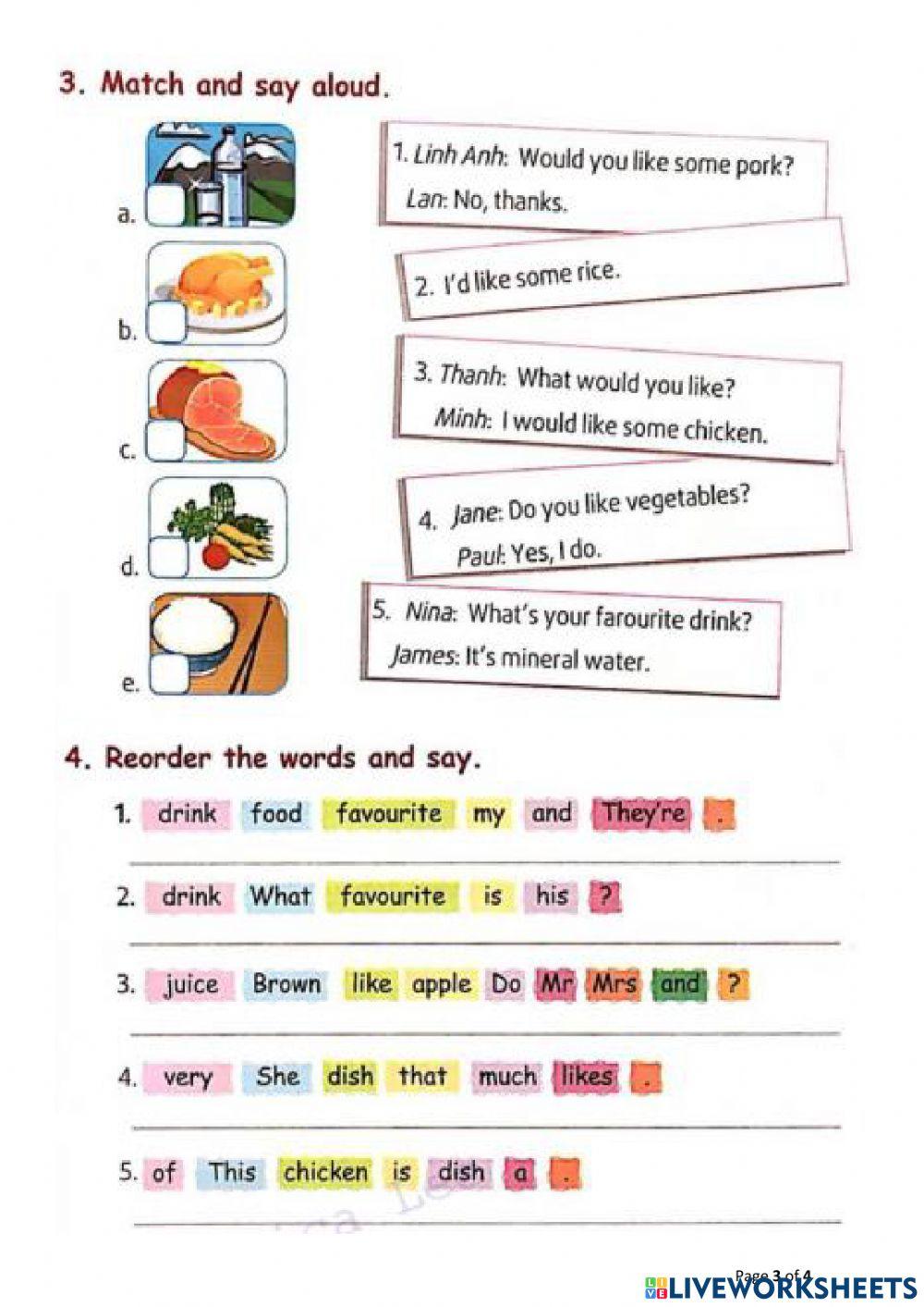 Teacher Jennifer Unit 13: Food and drinks