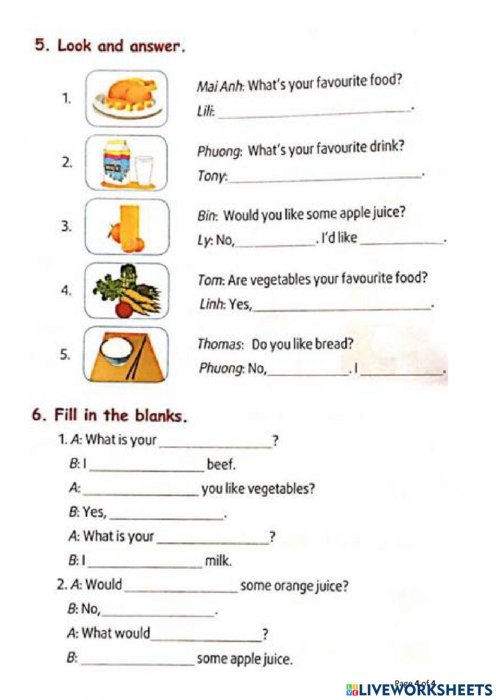 Teacher Jennifer Unit 13: Food and drinks