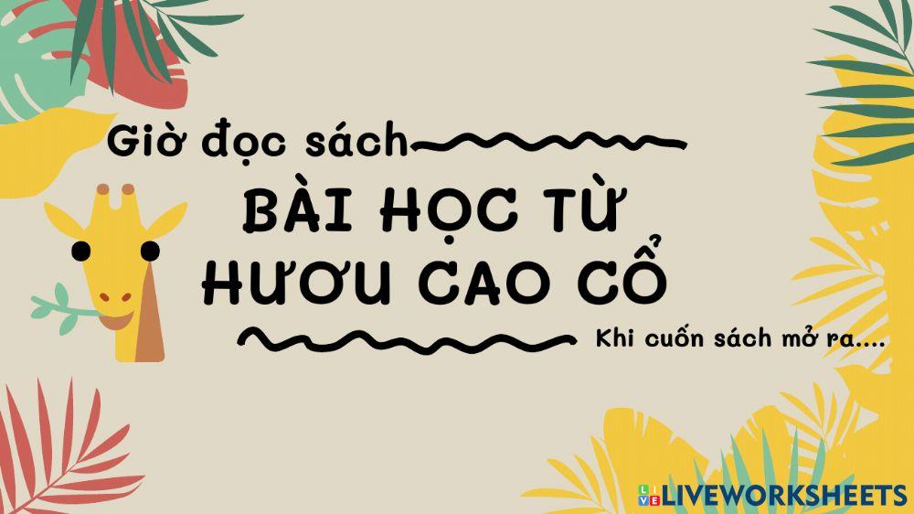 Giờ đọc sách - Bài học từ hươu cao cổ