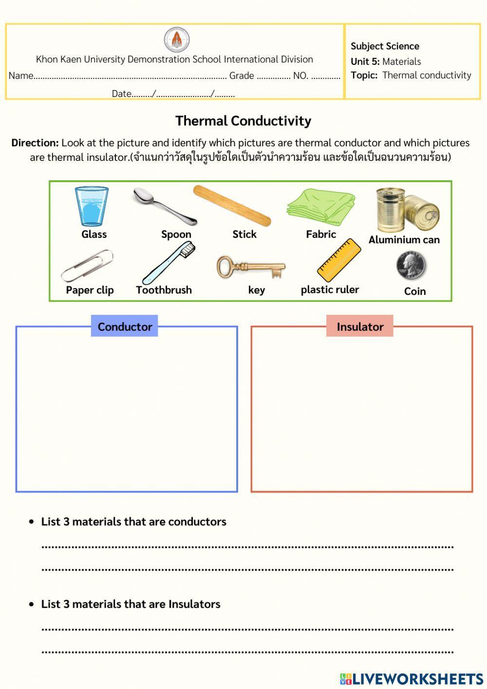 Thermal conductivity