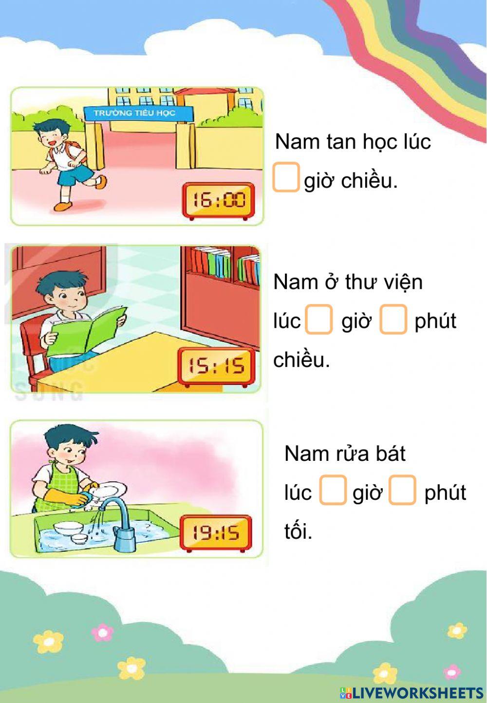 Xem đồng hồ trang 114, 115