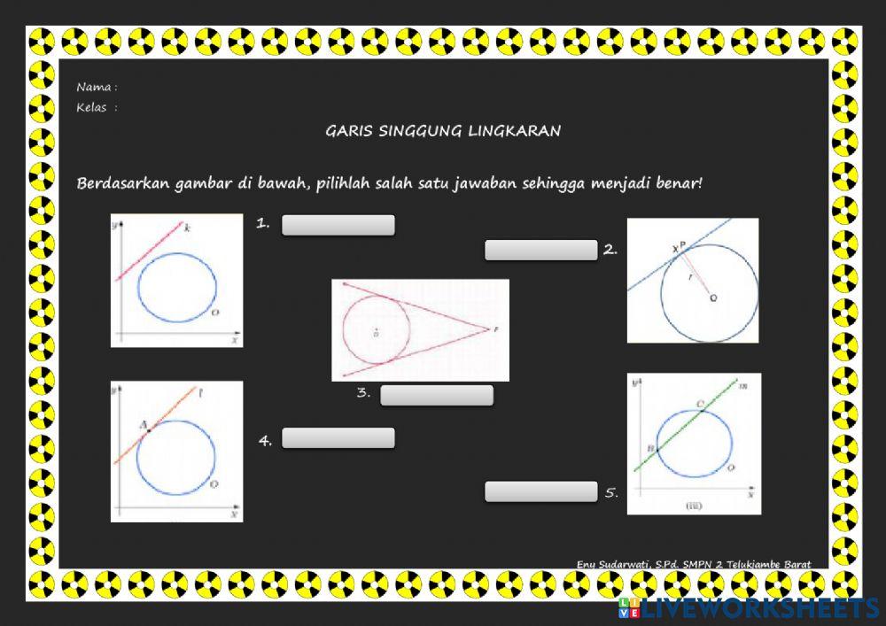 Garis singgung lingkaran