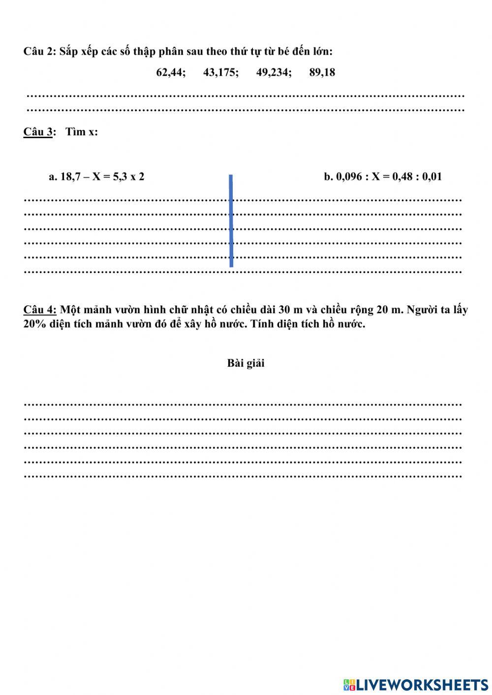 Đề ôn toán ck1 số 3 ( 6 - 1 )