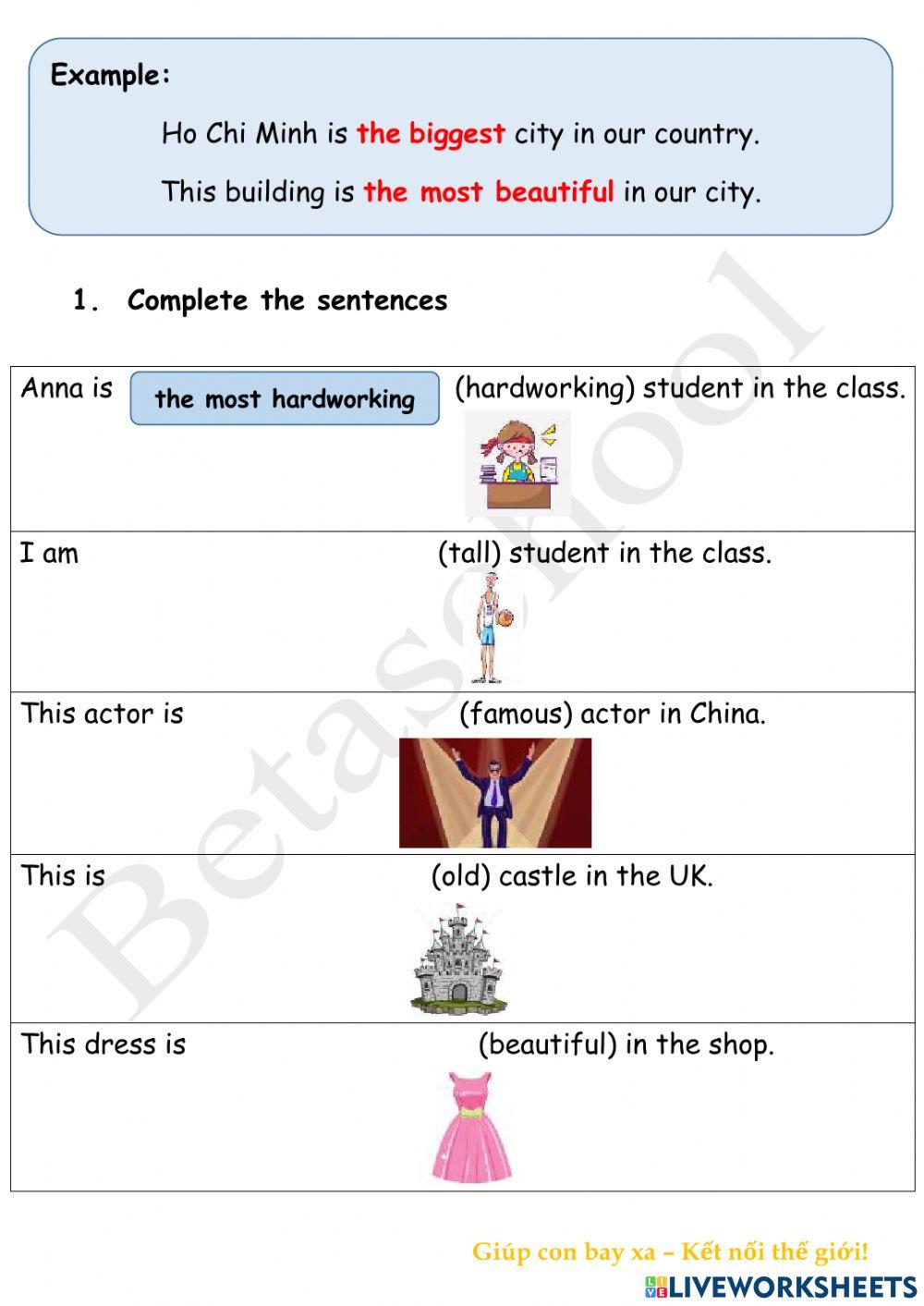 Superlative Adjectives