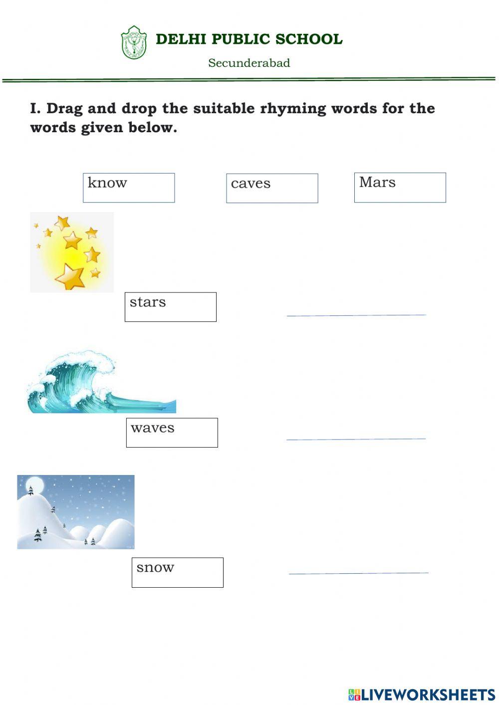 English Grade 2 worksheet Live Worksheets