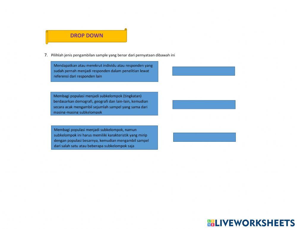 LKPD populasi dan sampel