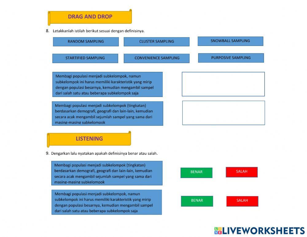 LKPD populasi dan sampel