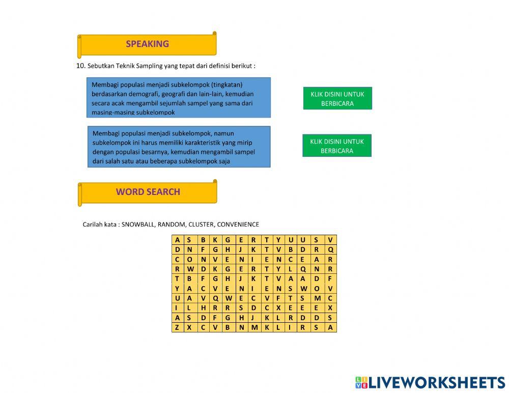LKPD populasi dan sampel