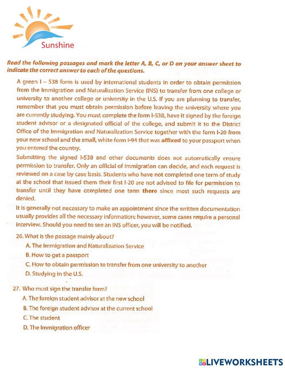 THPT - Practice test 5