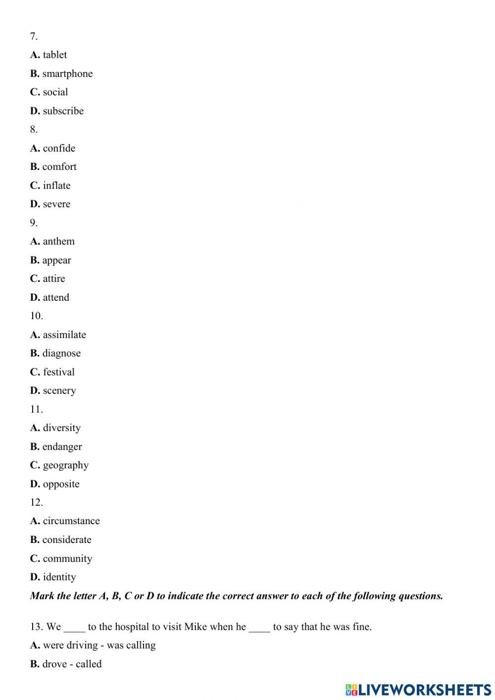 E12 on thi hk1 4.1.2022