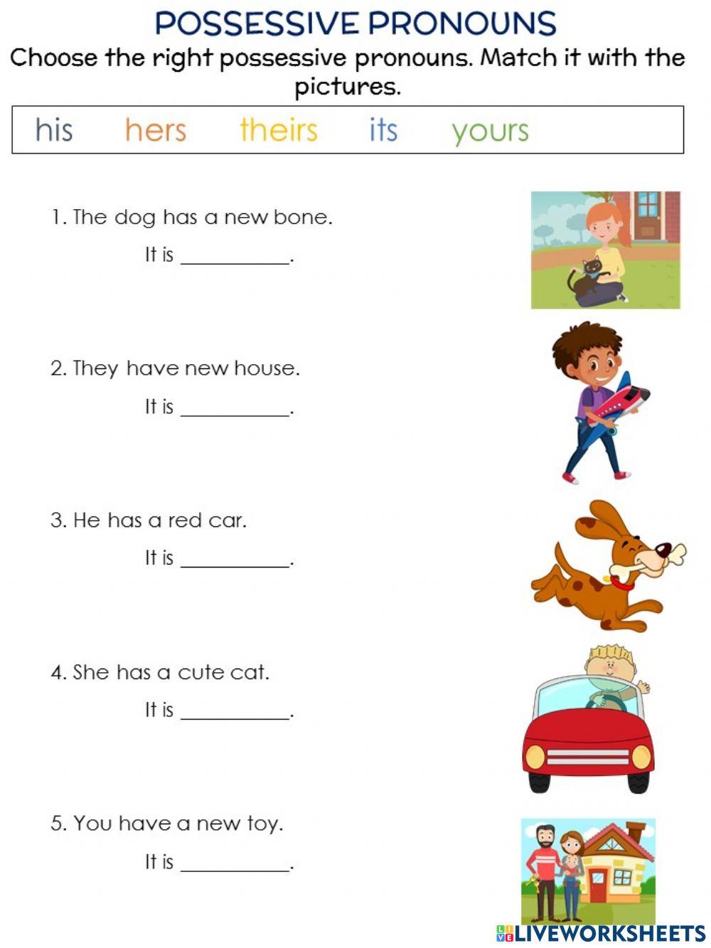 Possessive pronouns