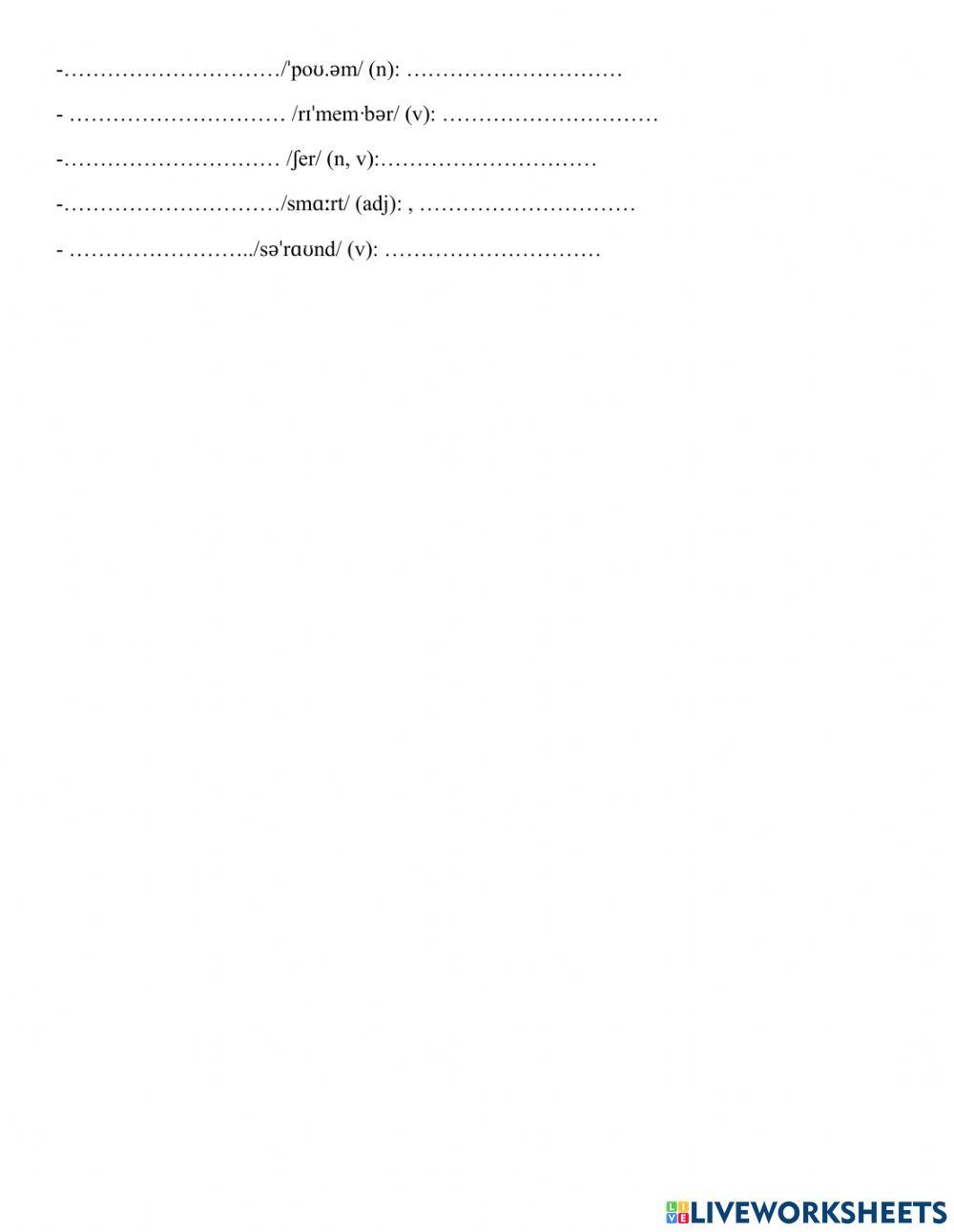 Unit 1. G6. my new school