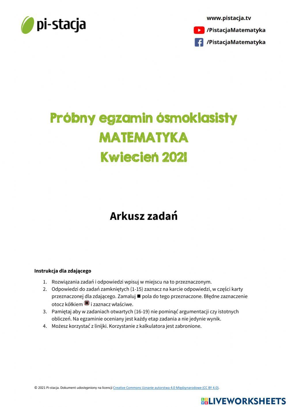 Próbny kl.8 Próbny kl.8