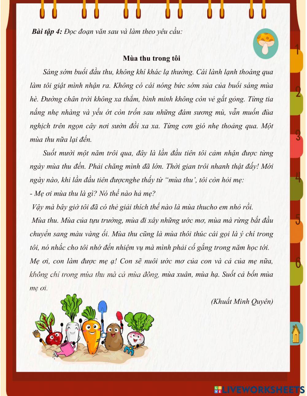 Phiếu bài tập Tiếng Việt 4 Tuần 22