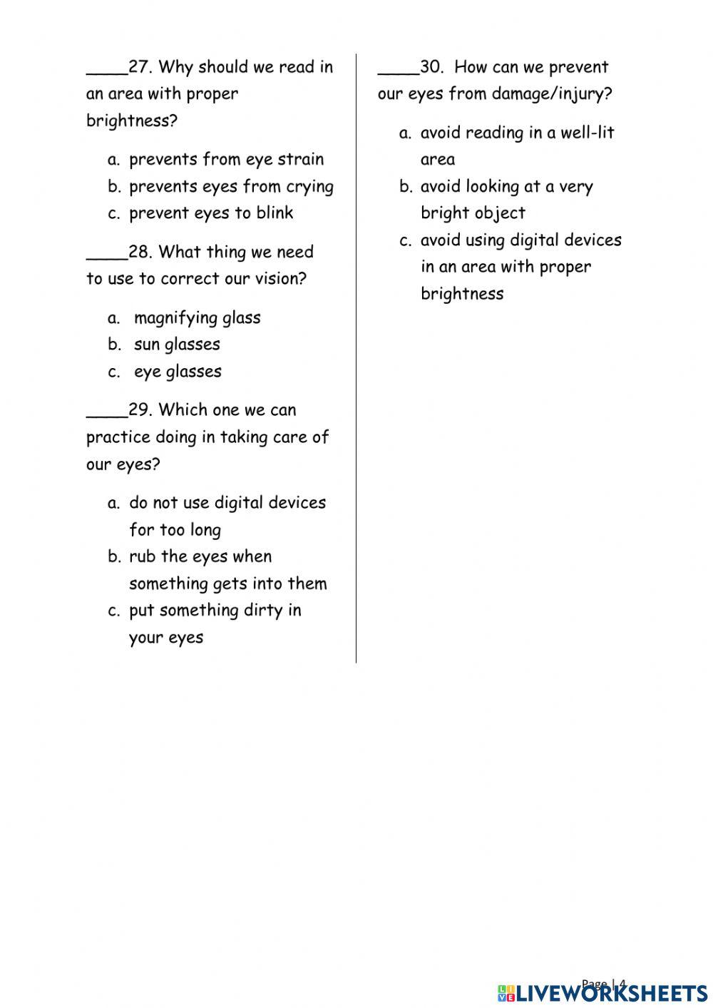 Grade 2 - Test (Sem 2)