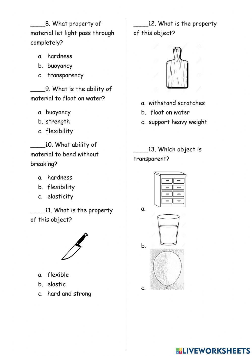 Grade 1 - Test (Sem 2)