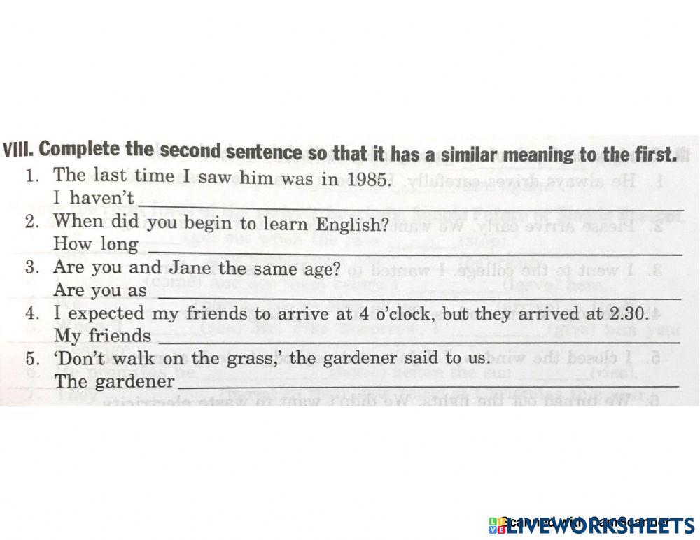 Review for first semester Exam