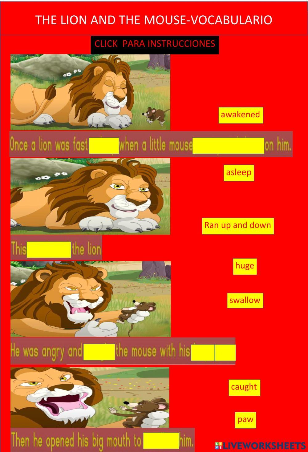 The lion and the mouse