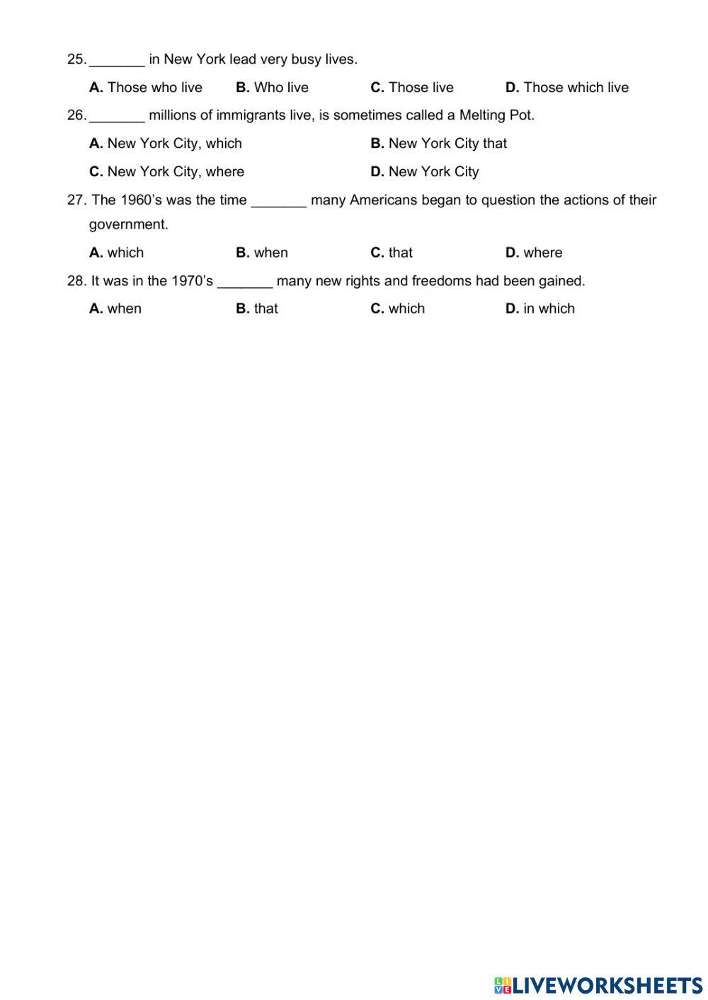 Relative clauses (part 2)