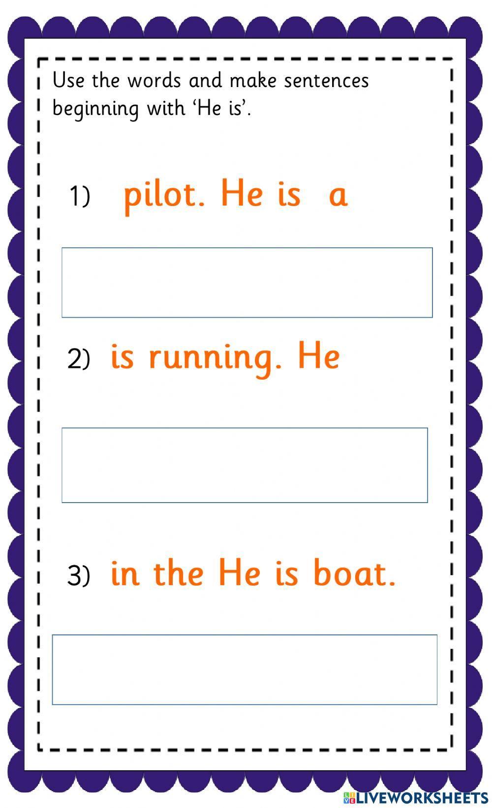 Sentence Pattern - He is Sentence Pattern - He is