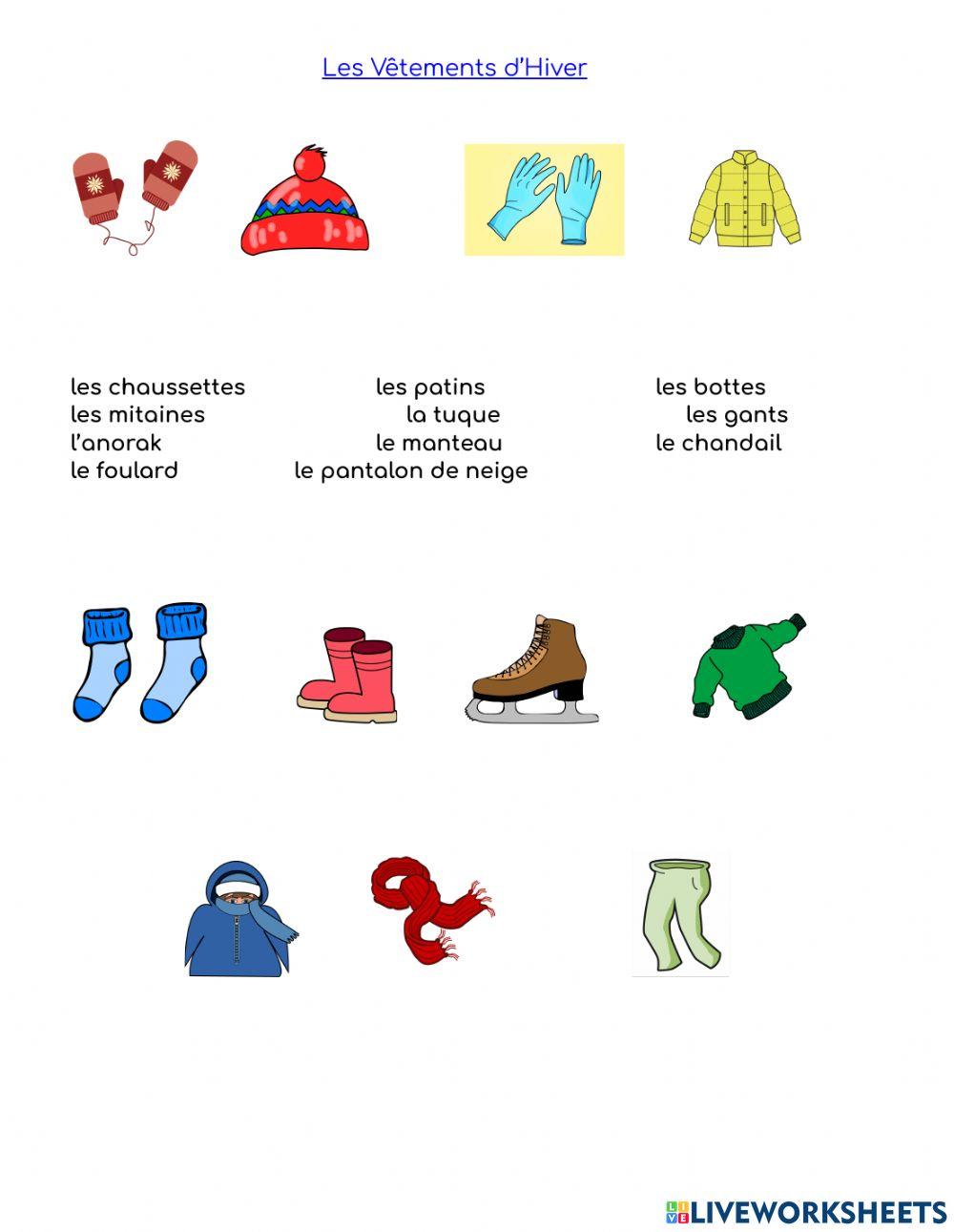 Les vetements d'hiver