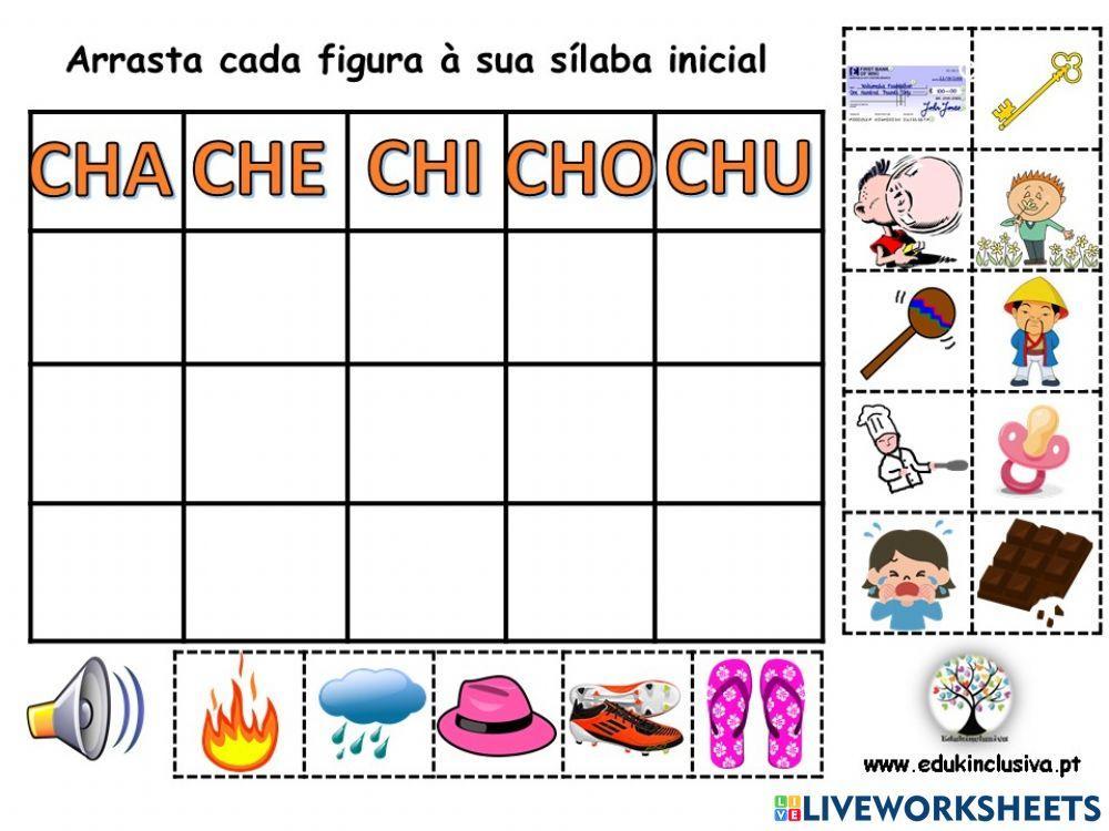 Jogo interativo – sílabas – cha-che-chi-cho-chu